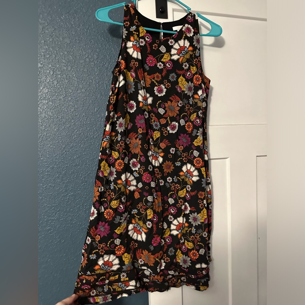 J Jill sleeveless floral dress